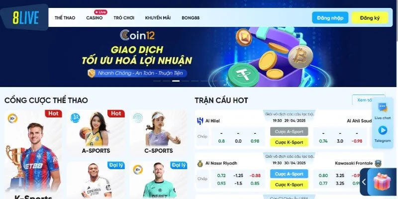 8LIVE 3 Tốc độ giao dịch nhanh chóng